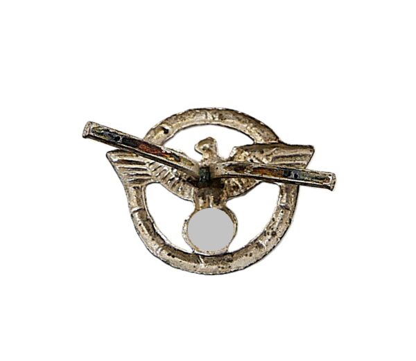 Auflage für die Feldspange - Zur Dienstauszeichnung Silber der NSDAP – Adler – Adlerauflage – Banspange – Bild 2