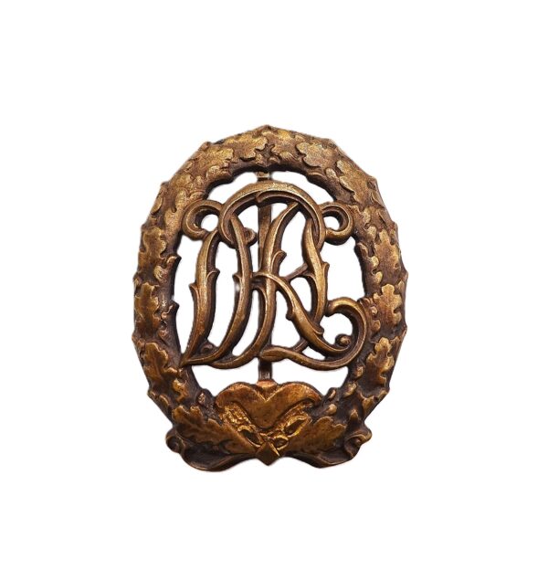 DRL Sportabzeichen Bronze – Hersteller Wernstein, Jena – D.R.G.M. 35269 - Umgearbeites Unikat