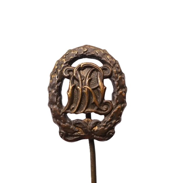 17 mm Miniatur DRL Sportabzeichen Bronze – Hersteller Wernstein, Jena