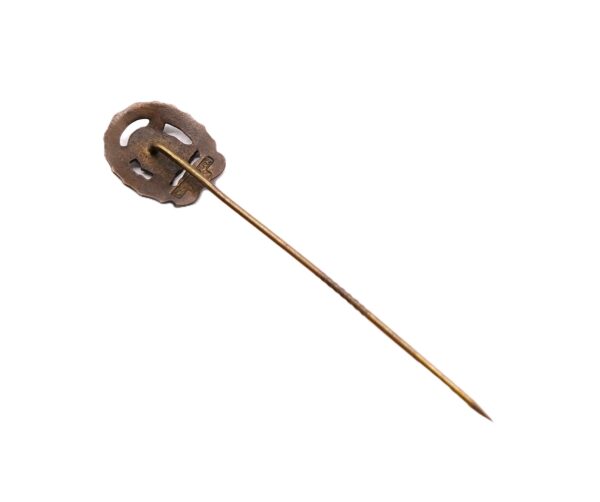 17 mm Miniatur DRL Sportabzeichen Bronze – Hersteller Wernstein, Jena – Bild 2
