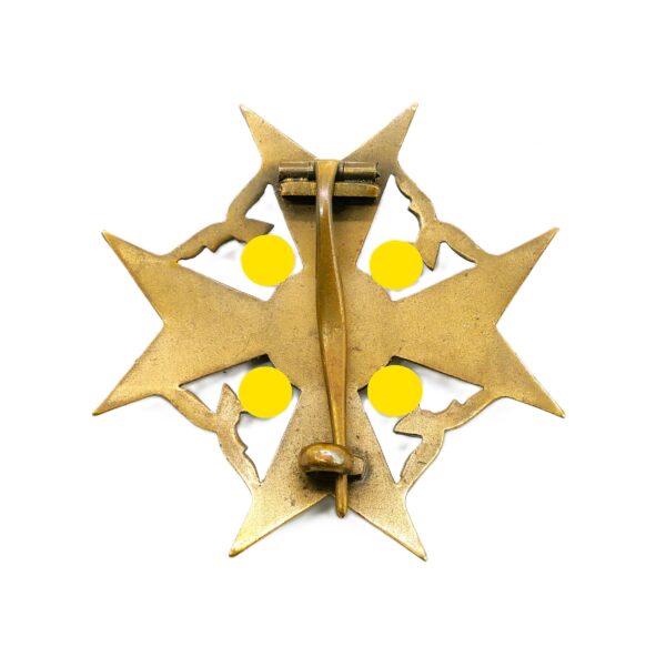 Spanienkreuz – Bronze ohne Schwerter – Legion Condor – Hersteller Paul Meybauer, Berlin – Bild 2