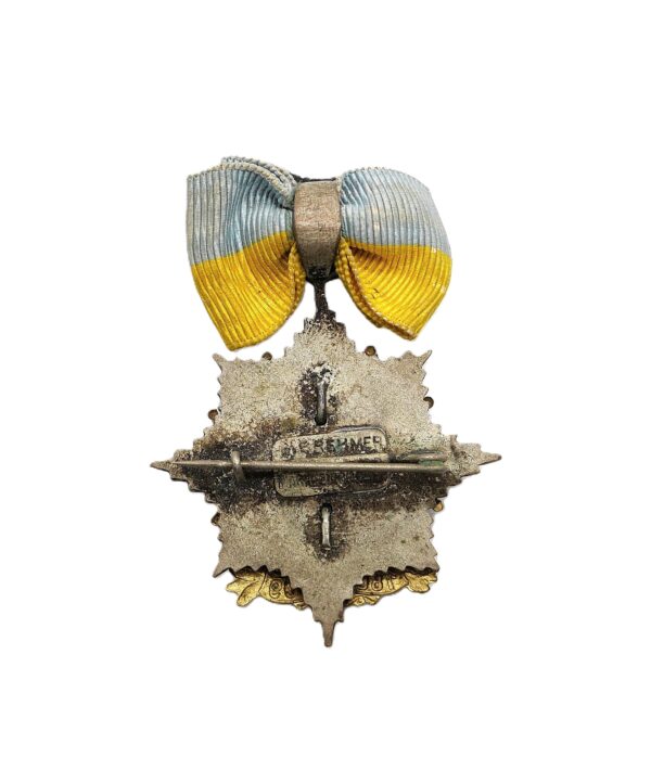 Abzeichen – Zur 100 Jahrfeier des Husaren-Regiments Nr. 17 – 1809-1909 – Braunschweig – Hersteller Gustav Brehmer, Markneukirchen – Bild 2
