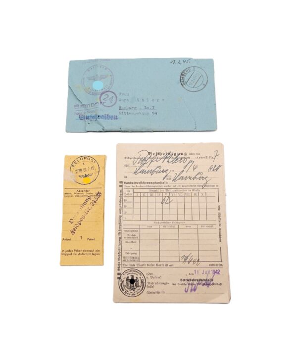 Verleihungsurkunde - Urkunde - Eisernes Kreuz - Verwundetenabzeichen Silber - SS Unterscharführer - 9. PZ. G.R. 23 Norge – Bild 5