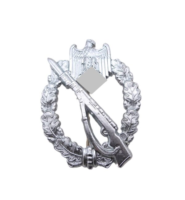 Infanterie Sturmabzeichen Silber - In der Verkaufsschachtel des Händlers Wilhelm Froese - Schachtel - Ungetragener Bestzustand - ISA – Bild 2