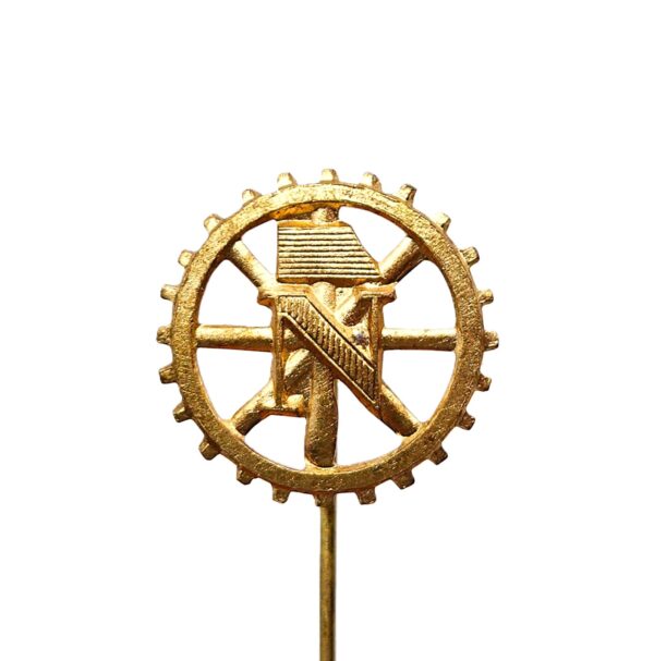 Abzeichen - Technische Nothilfe (TeNo) - Goldene Nothelfernadel - Im seltenen Etui - TN – Bild 2