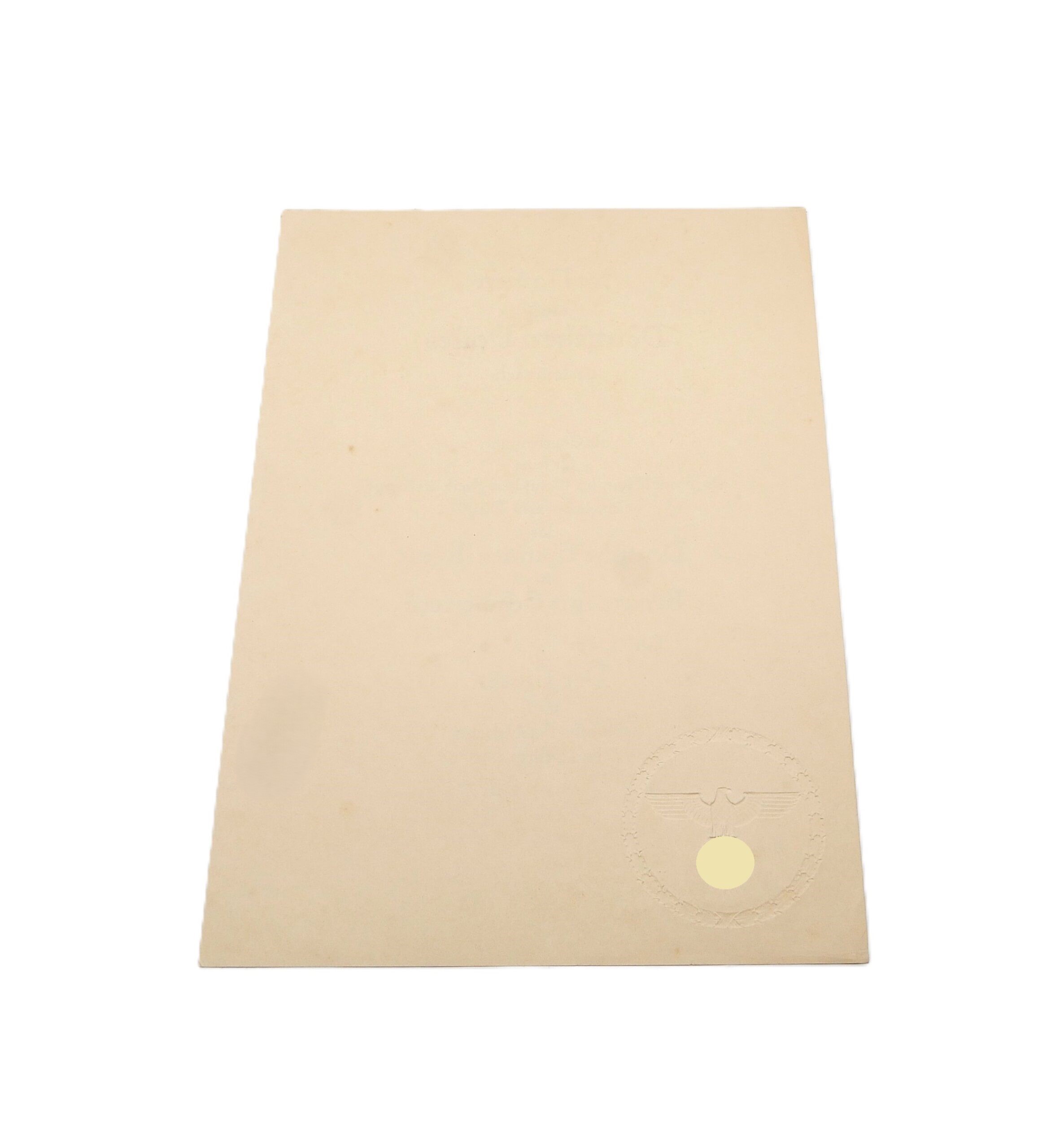 Urkunde – Verleihungsurkunde – Spanienkreuz Bronze mit Schwerter – Medalla de la Campaña – Mit dem Anschreiben und Umschlag – Legion Condor – Bild 3