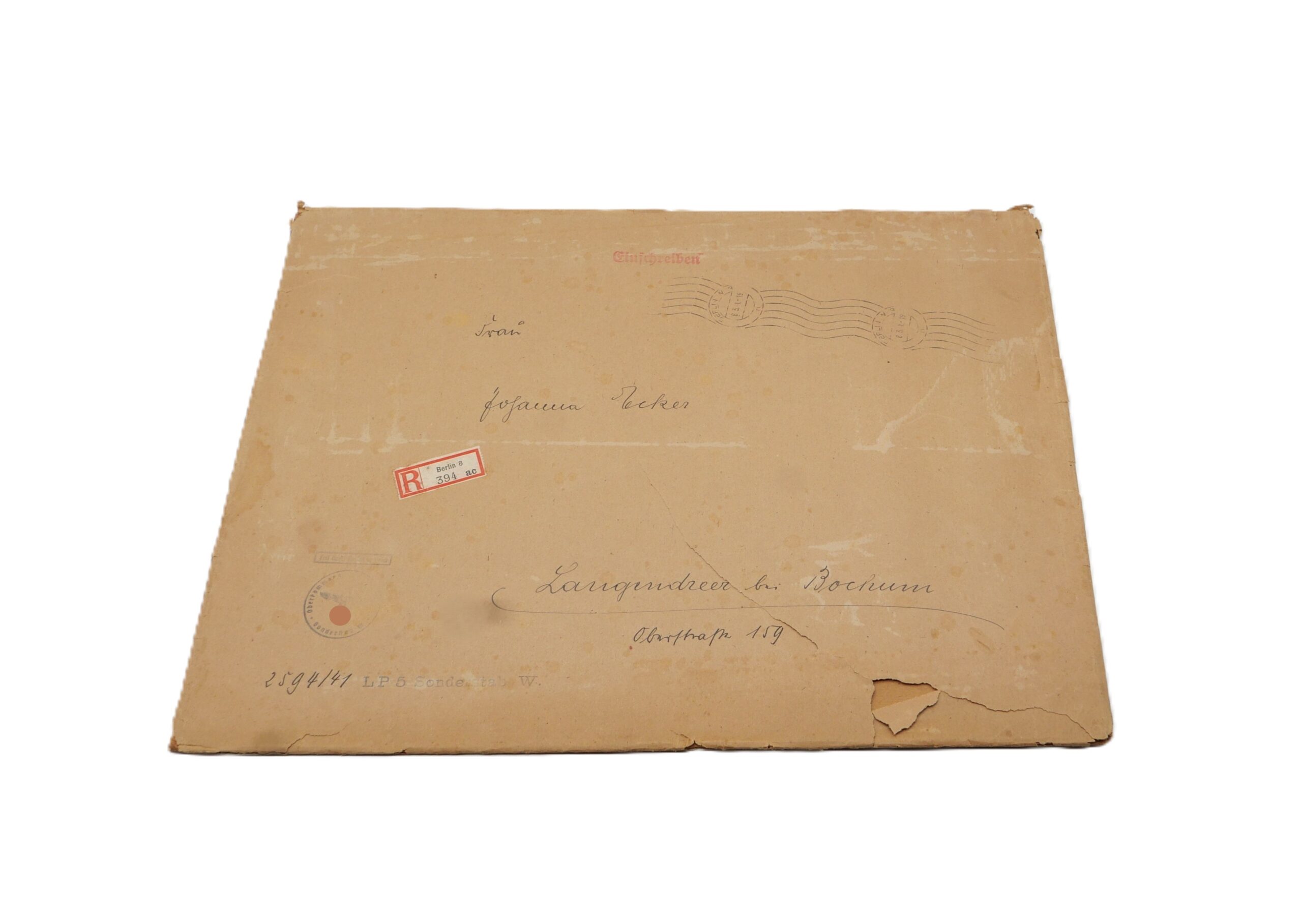 Urkunde – Verleihungsurkunde – Spanienkreuz Bronze mit Schwerter – Medalla de la Campaña – Mit dem Anschreiben und Umschlag – Legion Condor – Bild 7