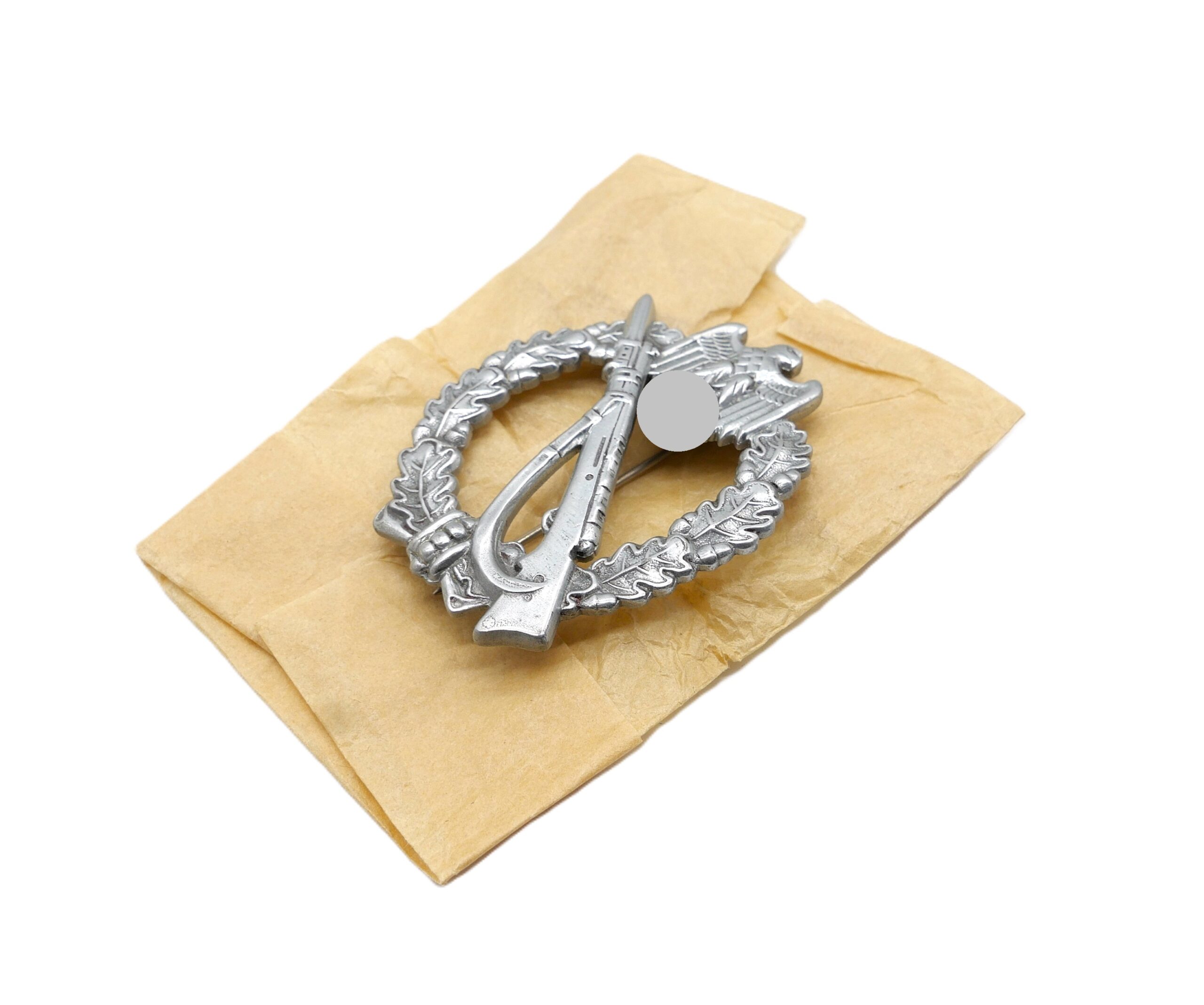 Infanterie Sturmabzeichen Silber – Hersteller JFS (Josef Feix & Söhne, Gablonz) – ISA – Aus alten Händlerbestand – Bild 2