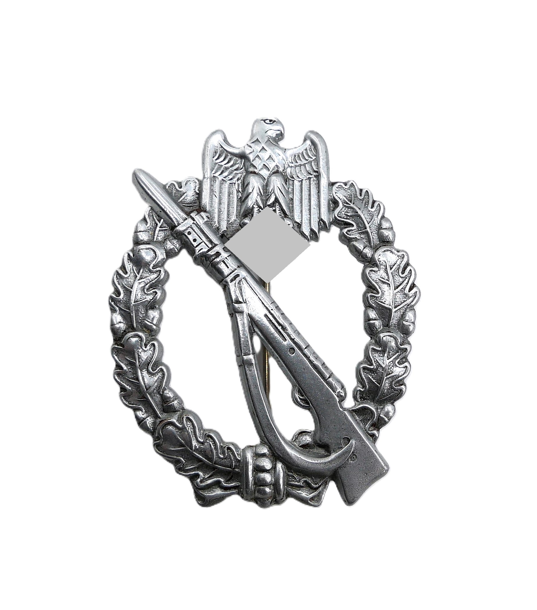 Infanterie Sturmabzeichen Silber – Mit der Schachtel - Hersteller JFS (Josef Feix & Söhne, Gablonz) – ISA - Ungetragen – Bild 3