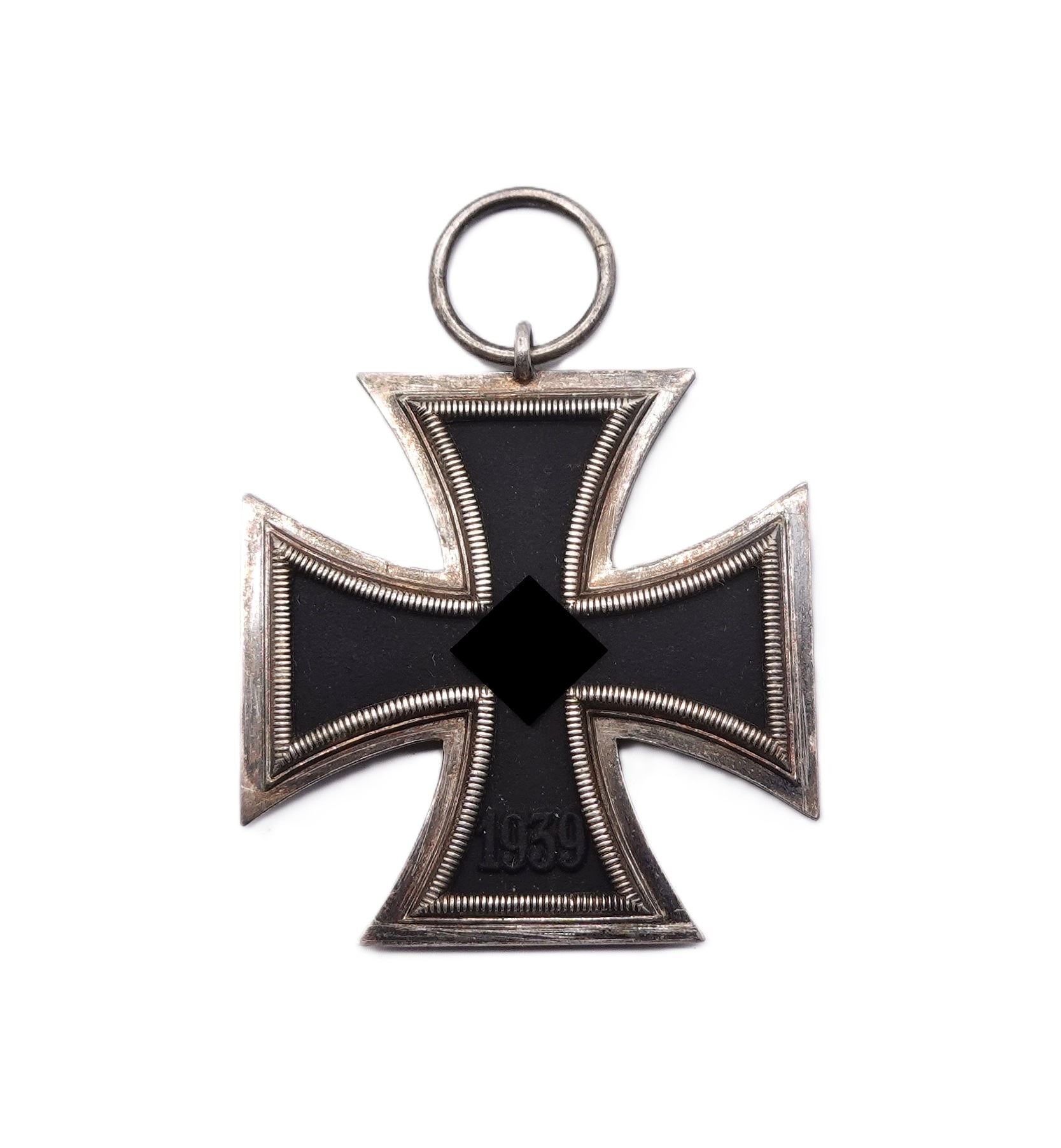Eisernes Kreuz 2. Klasse 1939 – Hersteller 25 ( Arbeitsgemeinschaft der Graveur-, Gold- und Silberschmiedeinnungen, Hanau am Main) – Mit Verleihungstüte – EK – Bild 2