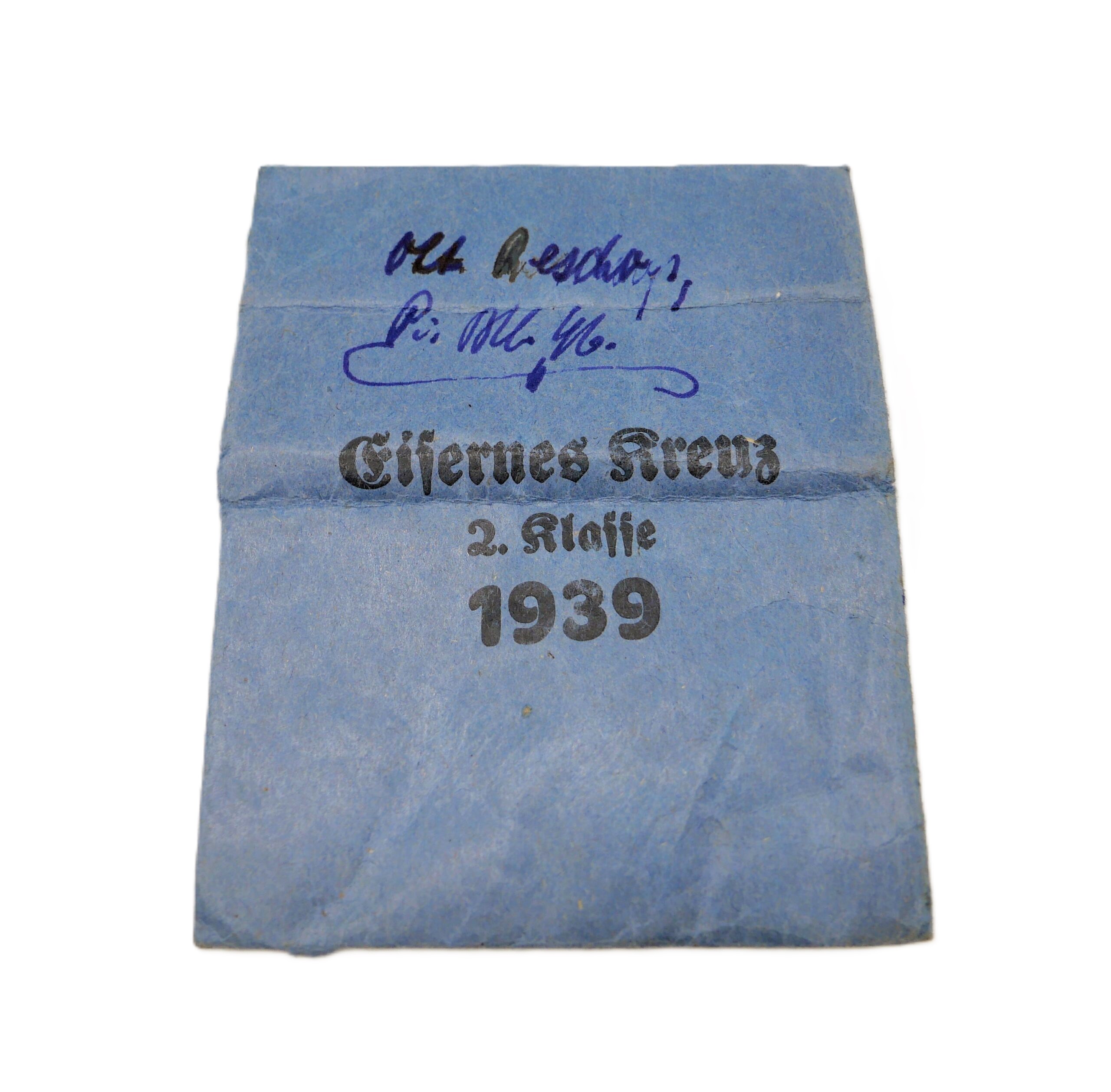 Eisernes Kreuz 2. Klasse 1939 – Hersteller 25 ( Arbeitsgemeinschaft der Graveur-, Gold- und Silberschmiedeinnungen, Hanau am Main) – Mit Verleihungstüte – EK – Bild 4