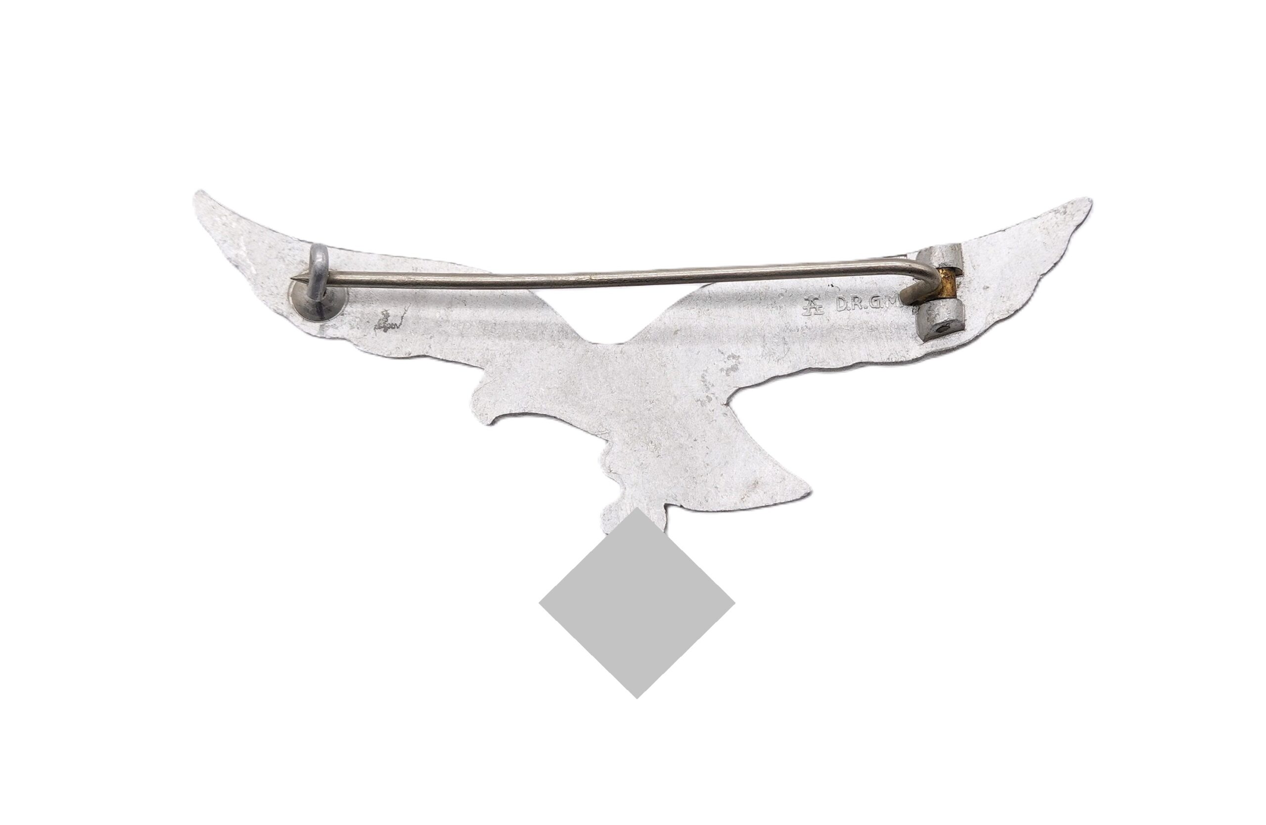 Adler - Brustadler für die Sommeruniform - Offiziere - Luftwaffe - Hersteller A (F. W. Assmann & Söhne, Lüdenscheid) - DRGM – Bild 3