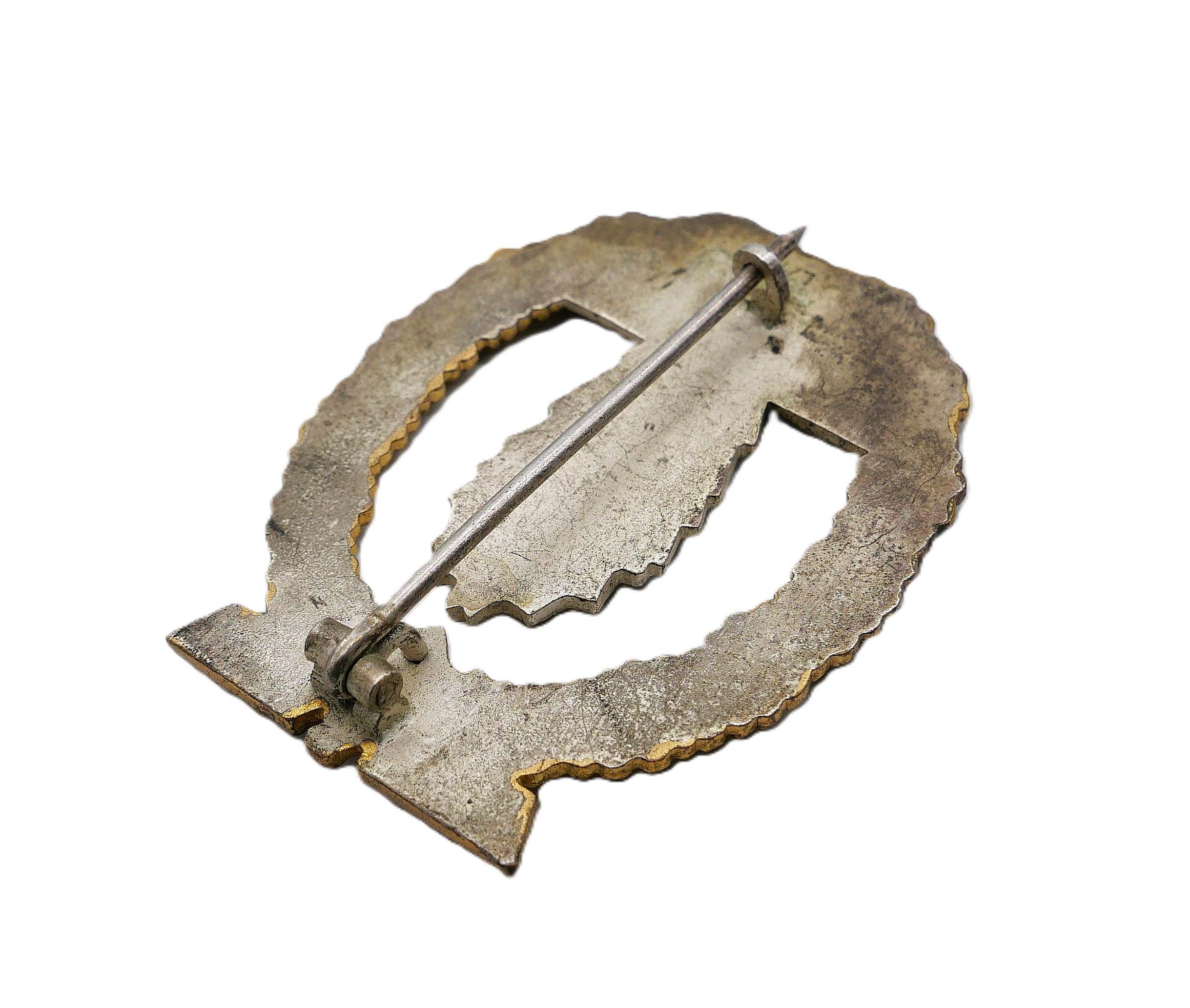 Minensucher (Kriegsabzeichen für Minensuch-, U-Boots-, Jagd- und Sicherungsverbände) – Hersteller L/11 (Wilhelm Deumer, Lüdenscheid) – Variante 1 – Buntmetall – Bild 4
