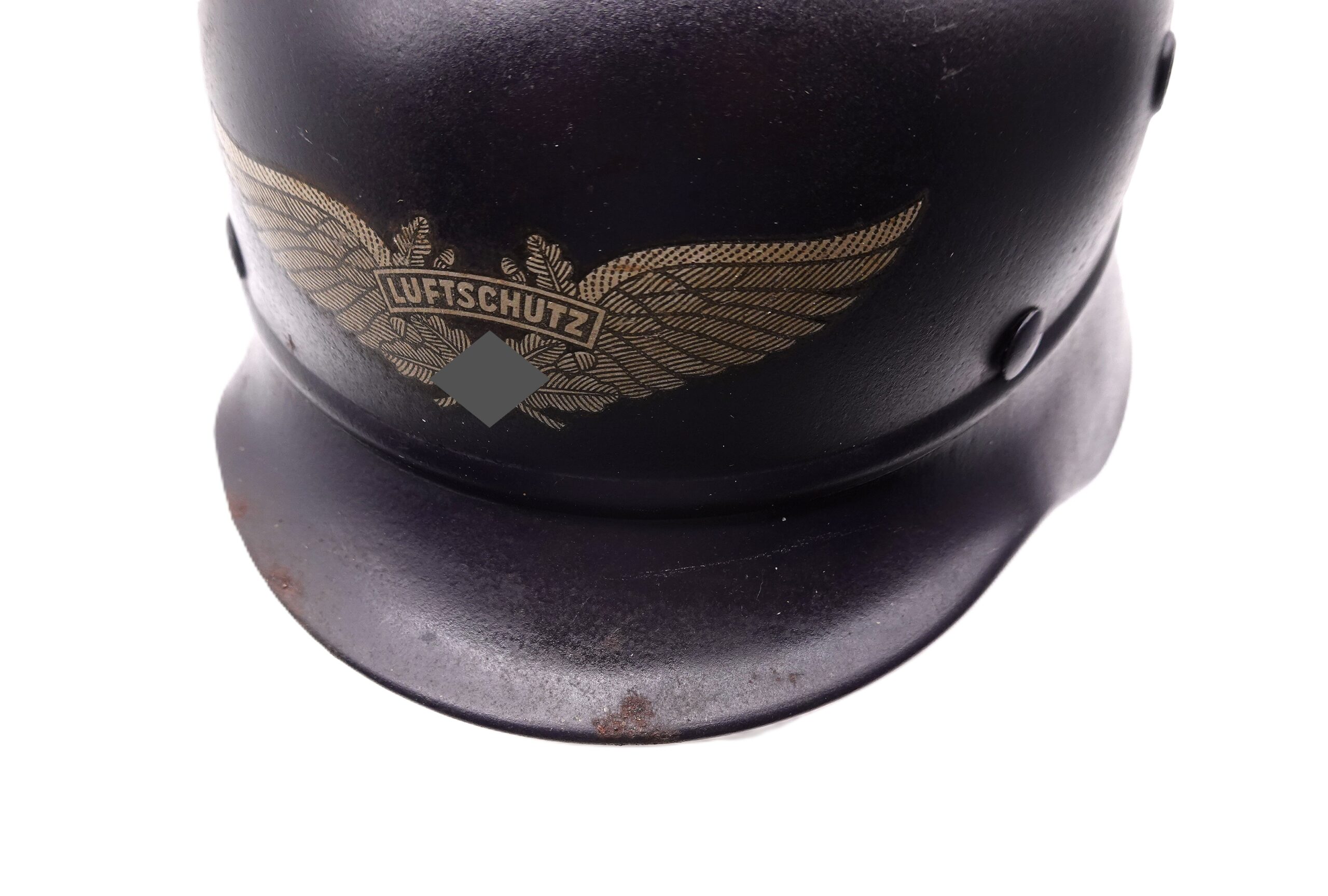 M40 Luftschutz Helm – Q66 (Quist, Esslingen) – Stahlhelm – Ungetragener Zustand – Bild 8