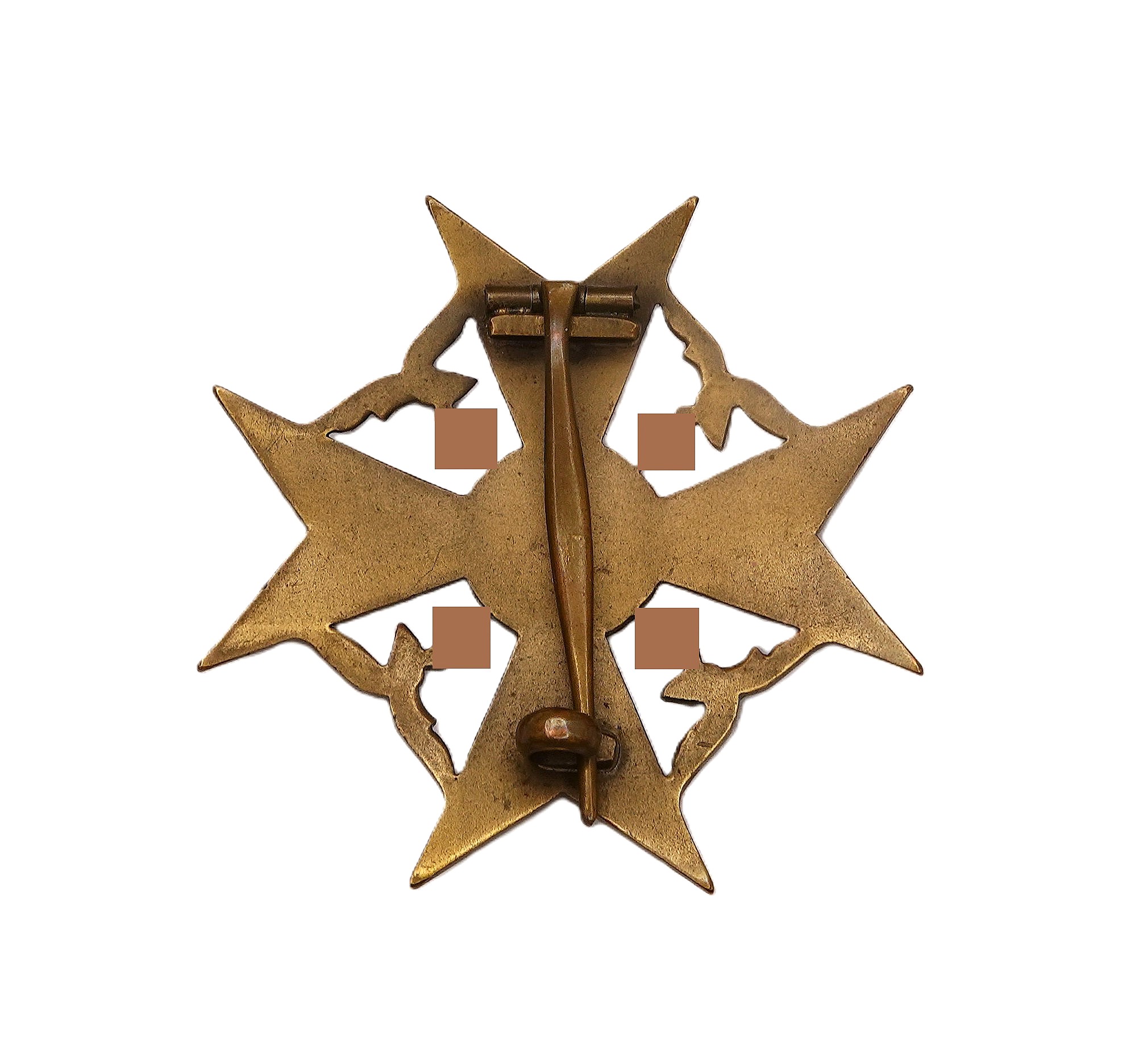 Spanienkreuz – Bronze ohne Schwerter – Legion Condor – Hersteller Paul Meybauer, Berlin – Bild 2
