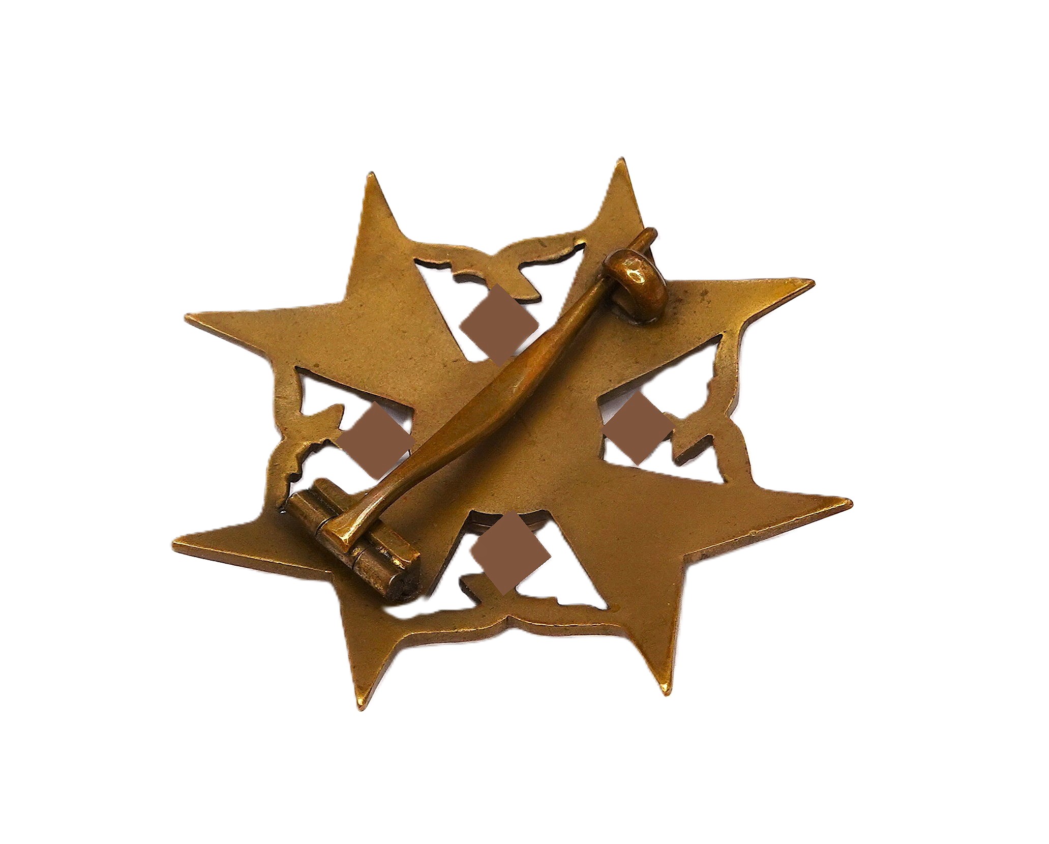 Spanienkreuz – Bronze ohne Schwerter – Legion Condor – Hersteller Paul Meybauer, Berlin – Bild 5