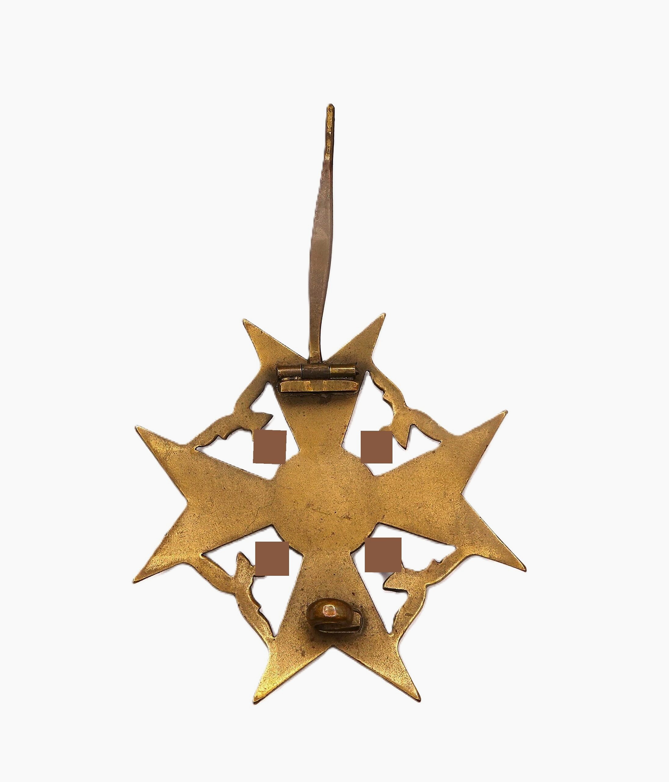 Spanienkreuz – Bronze ohne Schwerter – Legion Condor – Hersteller Paul Meybauer, Berlin – Bild 3
