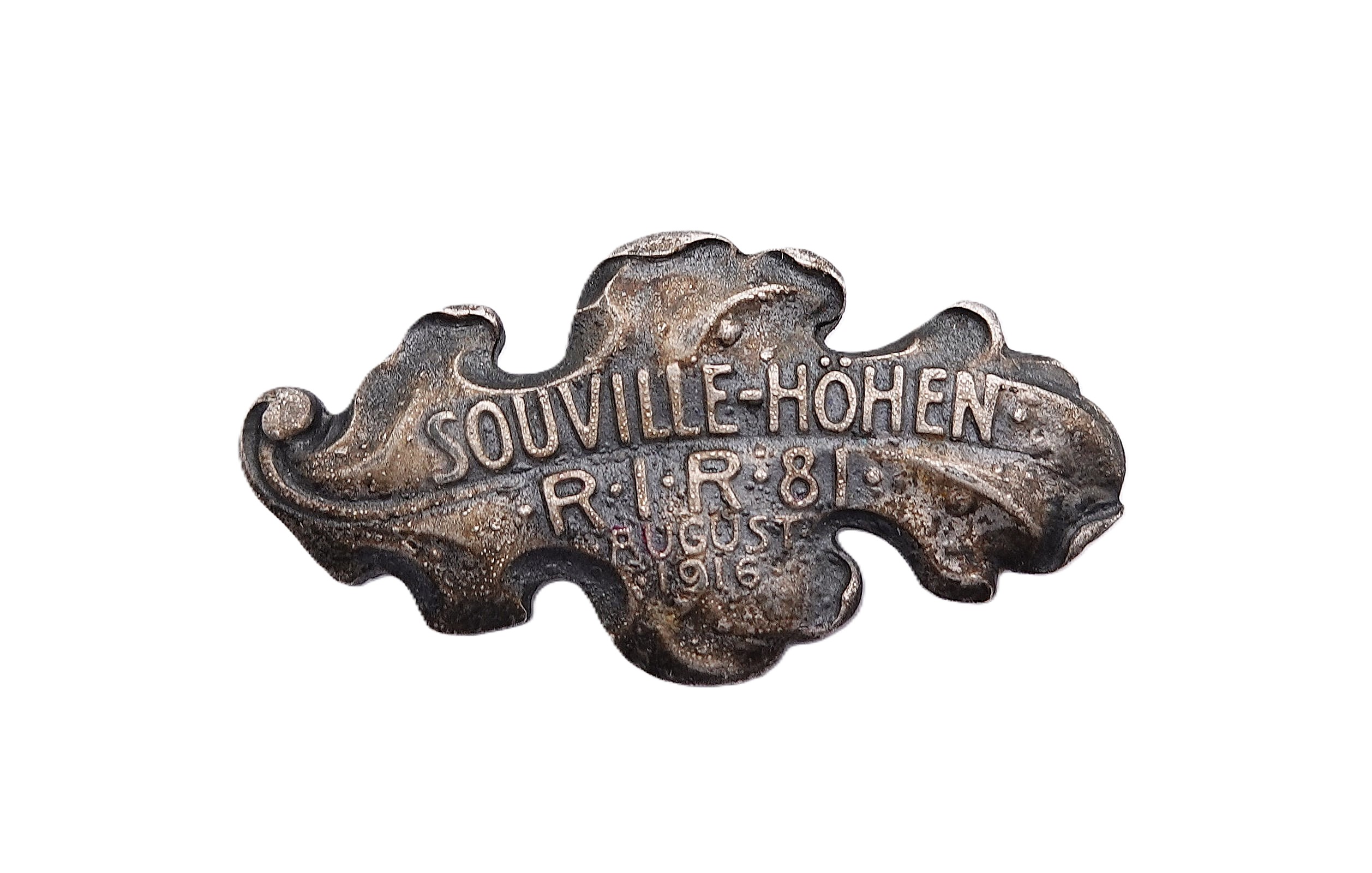 Souville-Höhen – Eichenlaub – Spange – Reserve-Infanterie-Regiment – RIR 81 – August 1916 – Bild 2